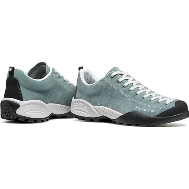 Scarpa Mojito, Wanderschuhe aus wasserabweisendem Wildleder mit Vibram®-Außensohle, Farbe 1131-cloud blue, Größe 38 – Bild 5