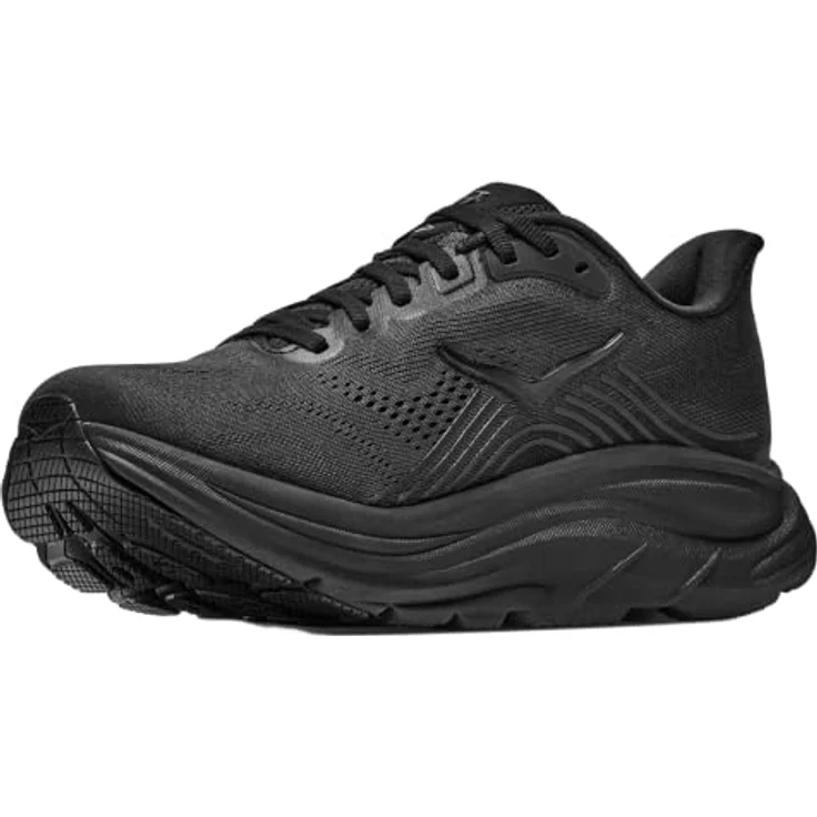 HOKA ONE ONE CLIFTON 11 Herren Laufschuh, dämpfende EVA-Zwischensohle, reflektierende Details, Black/Black, Größe 45 – Bild 7