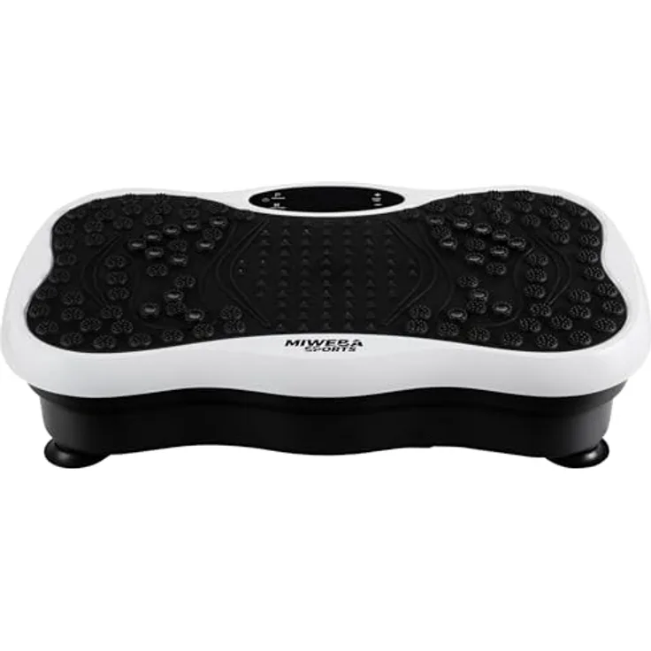 Miweba Sports Vibrationsplatte Vibration Plate, 5 Jahre Garantie, Massagegerät für Fitness und Abnehmen, weiß