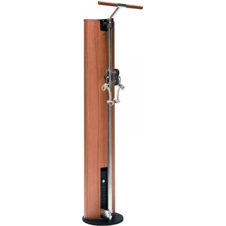 NOHRD Kabelzugstation SlimBeam Kirsche, Doppelseilzug mit 75 kg Gewichtsblock, verstellbar und platzsparend