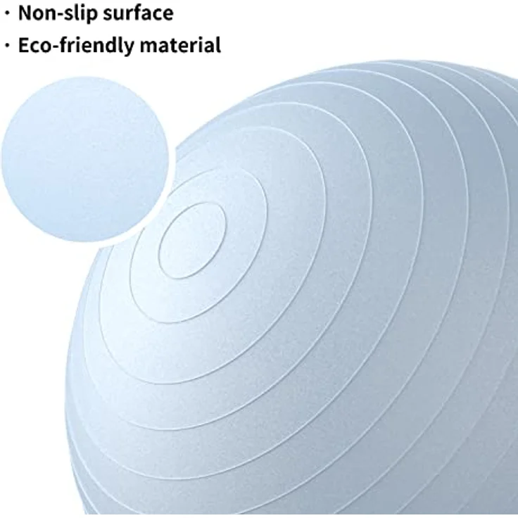 PROIRON Gymnastikball Pezziball Sitzball Trainingsball Fitnessball & Balance für Core-Training mit Pumpe Anti Burst Pilates Ball Robuster für Erwachsene Büro Pezzibälle Gymnastikbälle – Bild 2