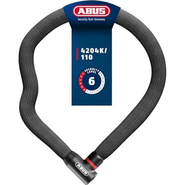 Abus Goose Lock 4204K, Veloschloss mit 4 mm Stahlkette, variabel formbar, in verschiedenen Farben erhältlich – Bild 1
