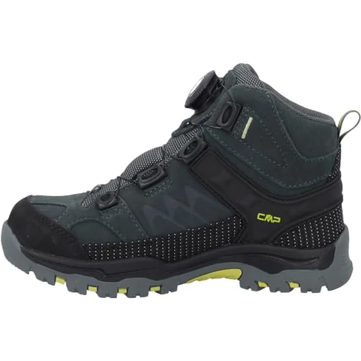 CMP Kids Kiruna Mid Fitgo WP, Kinder Wanderschuhe mit wasserdichtem Leder-Obermaterial und stabilisierender Sohle, grün – Bild 2