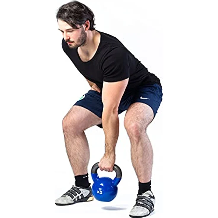 Sport-Thieme Kettlebell Vinyl | Kugelhantel, Gewichtskugel aus Gusseisen mit Soft-Vinyloberfläche | In acht Gewichtsvarianten: 4-24 kg | Markenqualität – Bild 3