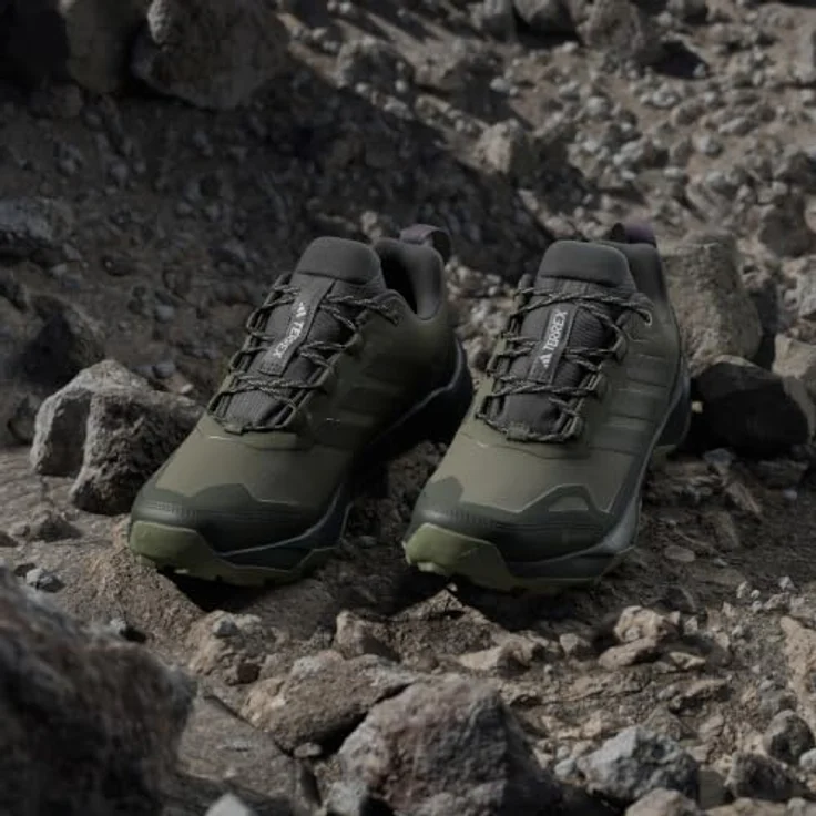 Adidas TERREX Skychaser AX5 Gore-Tex Damen Outdoorschuh, olive strata/night cargo/tent green, mit LIGHTMOTION EVA-Zwischensohle und Continental Gummiaußensohle – Bild 9