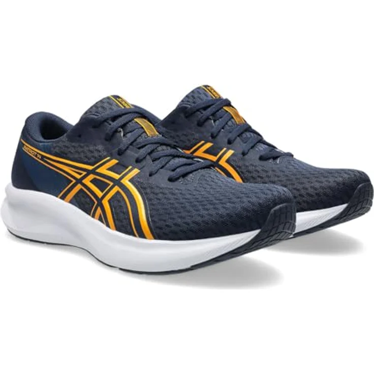 ASICS PATRIOT 14, Laufschuhe mit dämpfender Sohle für Trittsicherheit, Midnight/Yamabuki – Bild 1