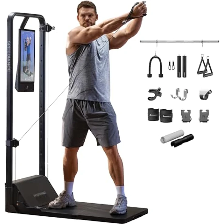 Speediance Gym Monster 2 Smart Home Gym, Multifunktionale Smith Maschine mit AI-Powered Training, 2.1-Kanal Soundsystem, kompakte Bauweise, All-in-One Workout (GM2 Basic) – Bild 1