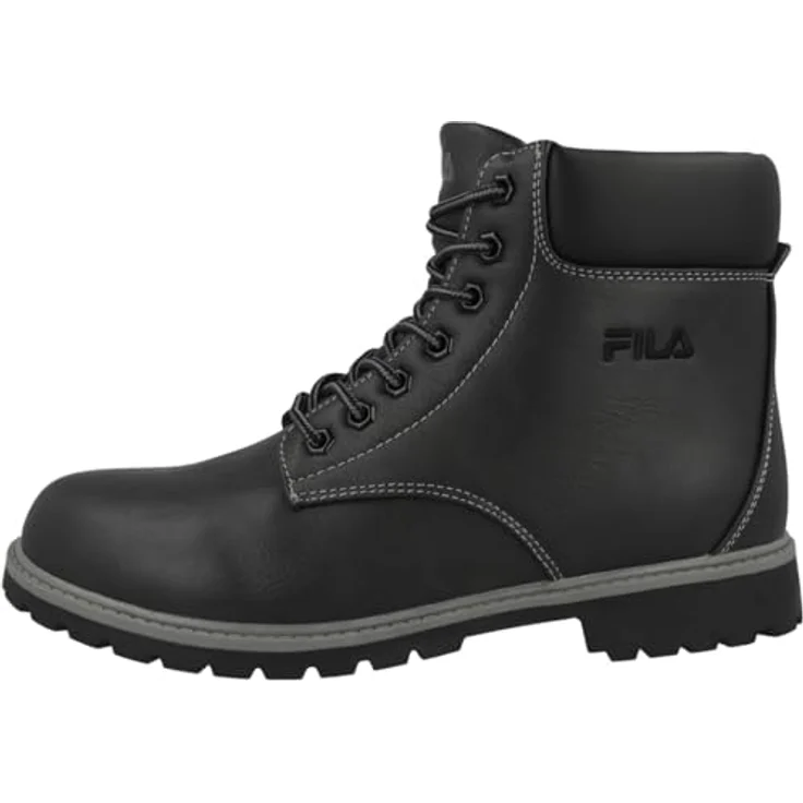 FILA Maverick Mid 55531, Herren Wanderschuhe aus strapazierfähigem Lederimitat, schwarz, mit gepolstertem Schaftrand und griffiger Außensohle – Bild 1