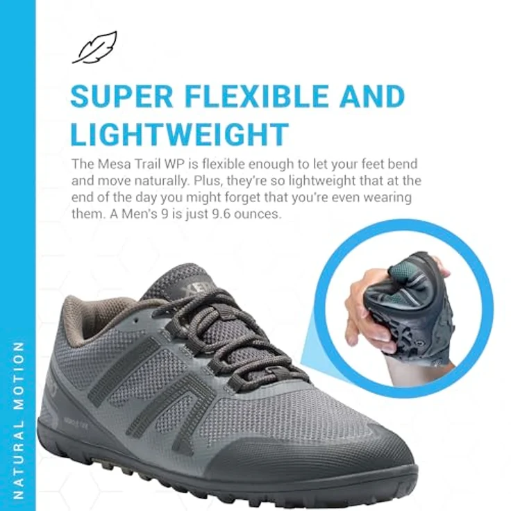 Xero Shoes Mesa Trail Waterproof Trailrunning-Schuhe, grau, EU 43 1/2, wasserdicht für Outdoor-Aktivitäten – Bild 4