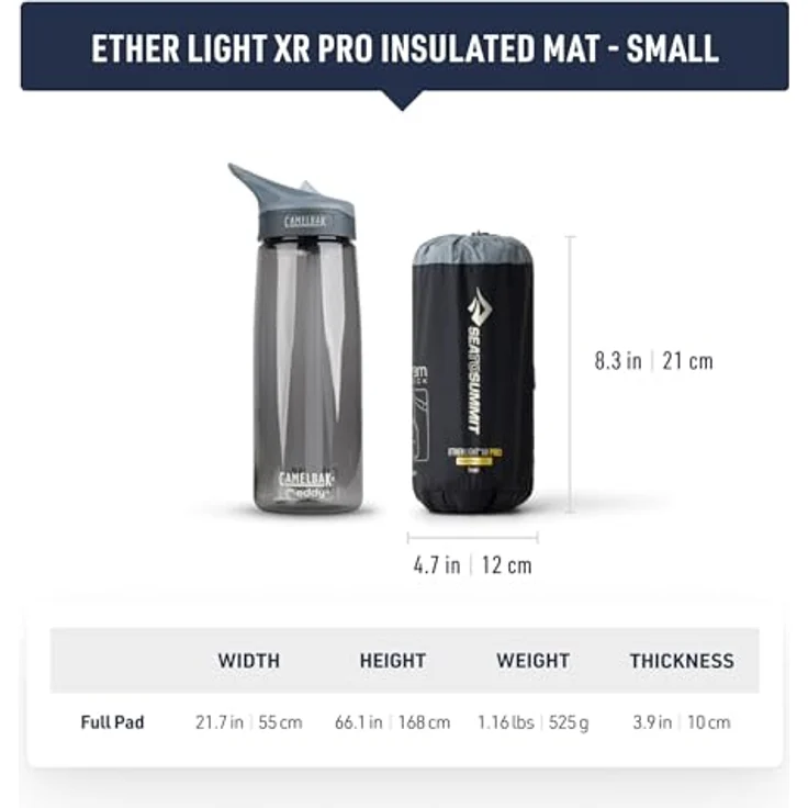 Sea To Summit Ether Light XR Pro Insulated ASC Mat, ultraleichte Isomatte mit Air Sprung Cell Technologie und hoher Isolation – Bild 5