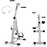 Bewegungstrainer klappbar Gymform Bi-Pedaler, inkl. Bildschirm, Fitnesstrainer,Fitnessgerät, platzsparend zusammenklappbar, 6 Tretwiderstände Sport im sitzen (BI-PEDALER + KALORIENZÄHLER)
