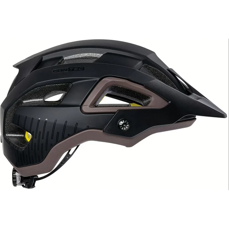 Contec MTB-Fahrradhelm "Katla MIPS", schwarz, mit MIPS-Technologie, Fidlock Schnappverschluss und individuell einstellbarem Design