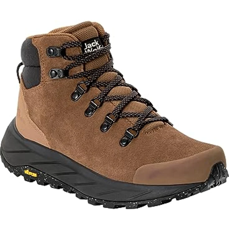 Jack Wolfskin TERRAVENTURE URBAN MID W, mittelhoher Outdoorschuh aus wasserabweisendem Veloursleder mit ergonomischer VIBRAM-Außensohle, schwarz – Bild 4