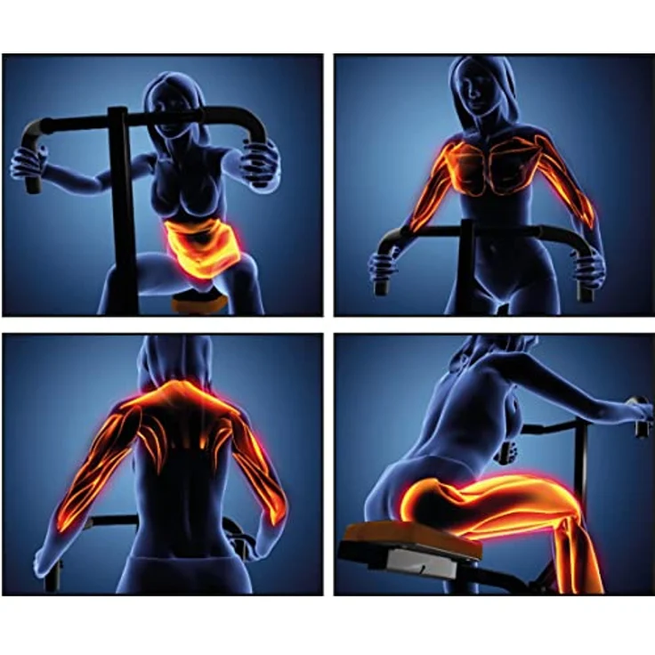 Mediashop TOTAL Crunch Trainingsgerät | Heimtrainer | Fitnessgerät | Bizeps, Latissimus, Bauch, Schultern, Rücken- und Deltamuskeln | leichtes Cardio-Workout | Das Original aus dem TV – Bild 2