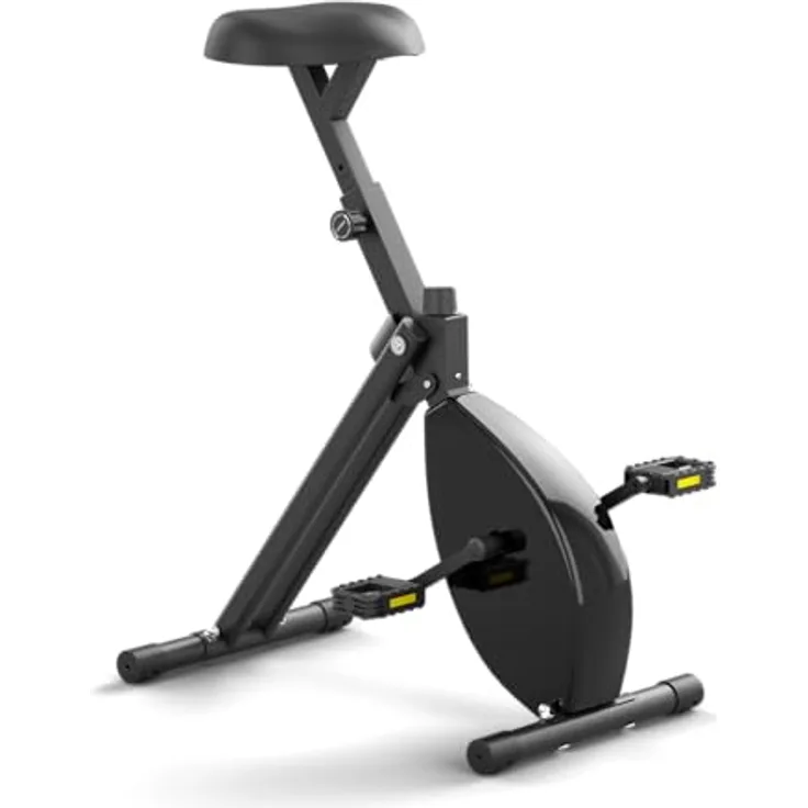 Deskbike Premium Tischfahrrad Schwarz - Heimtrainer & Bürostuhl - max. einstellbare Höhe 93cm