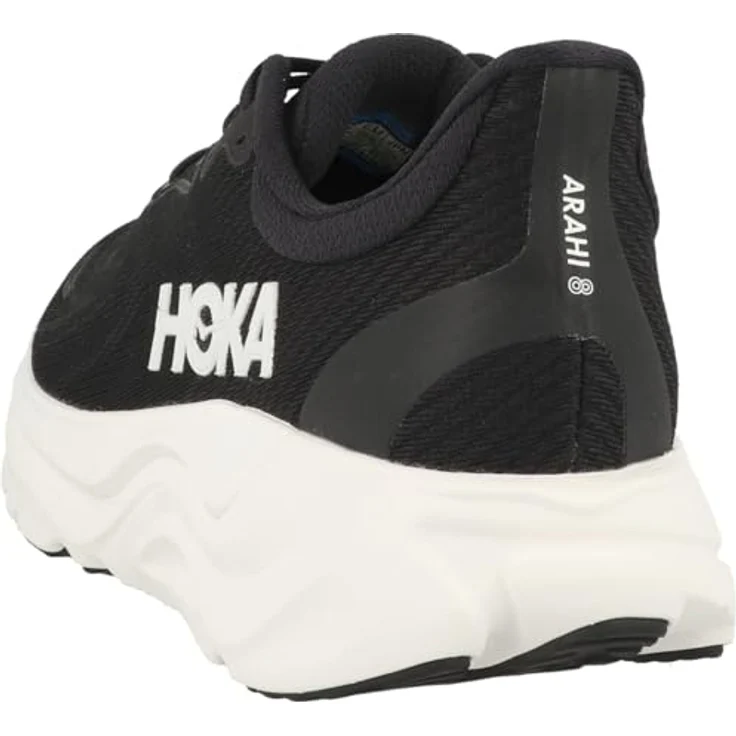 Hoka One One W Arahi 8, Laufschuhe mit stabilisierender H-Frame™-Technologie, Black/White, Größe 42 – Bild 6