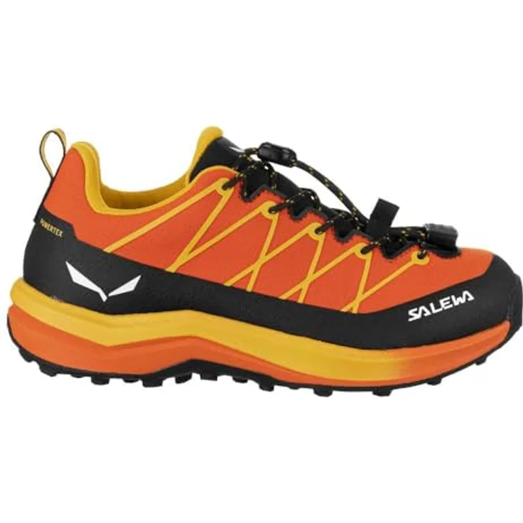 Salewa Wildfire 2 PTX, wasserdichter Kinder Wanderschuh mit Pomoca™-Außensohle, rot/orange – Bild 3