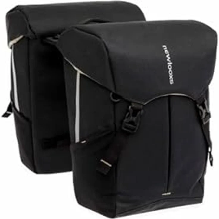 New Looxs Sports Double 40 L, MIK Gepäckträgertasche mit integriertem MIK-Adapter, 100% wasserdicht mit Regenhülle, für E-Bikes geeignet, leicht fixierbare Doppeltasche – Bild 1