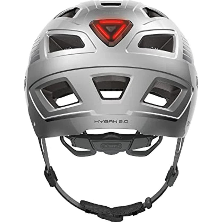 Abus Hyban 2. 0 Fahrradhelm - Silber 56 - 61 cm – Bild 5
