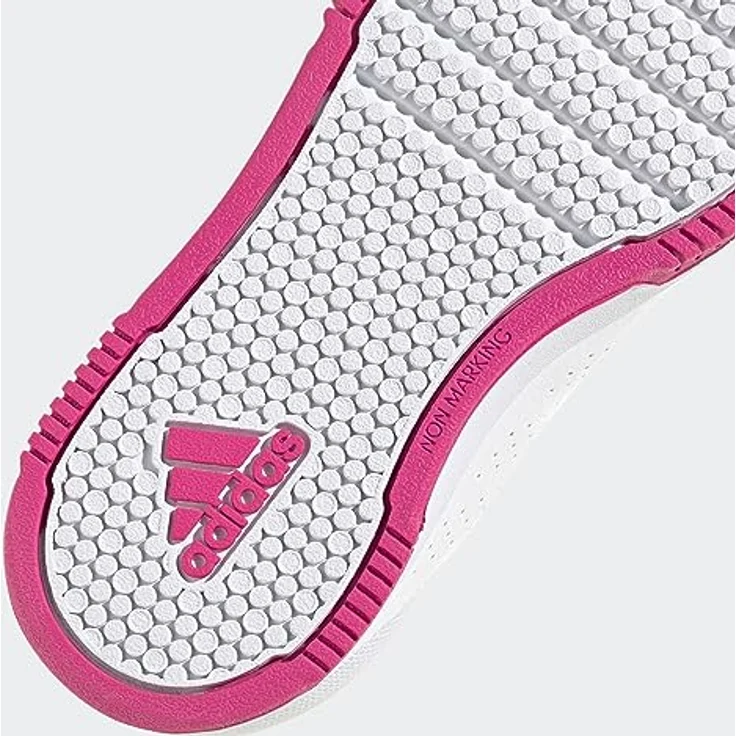 adidas Tensaur Hook And Loop Laufschuhe, Unisex, mit Non Marking Gummisohle, Größe 33, Weiß, recyclingfähiges Obermaterial – Bild 8