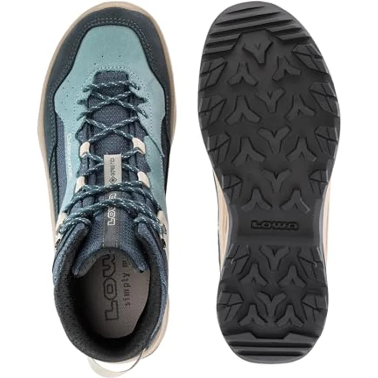 Lowa Ventierra QC GTX, wasserdichter Wanderschuh aus Veloursleder/Textil, rauchblau/blau, DYNAPU®-Zwischensohle, GORE-TEX® Futter – Bild 6