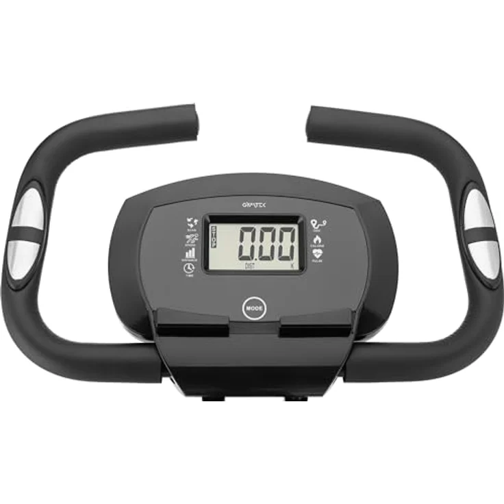 Gymtek Klappbar Magnetischer Heimtrainer Fahrrad für Zuhause bis 120kg, Hometrainer Fahrrad 8 Widerstandsstufen, 4kg Schwungmasse, Ergometer Heimtrainer mit LCD Display - für Home Gym Fitness, schwarz – Bild 5