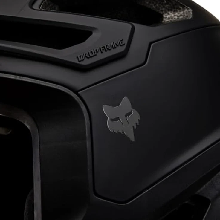 Fox Racing Dropframe Pro Mt Blk, 3/4-Enduro-Jethelm mit MIPS-Technologie, antimikrobiellem Innenfutter und verstärktem Ohren- und Kieferschutz, Mattschwarz – Bild 9