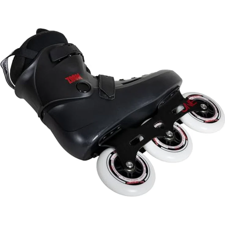 Powerslide Inlineskates Zoom Black 100, Freeskates mit 3-Rollen-Schiene – Bild 4