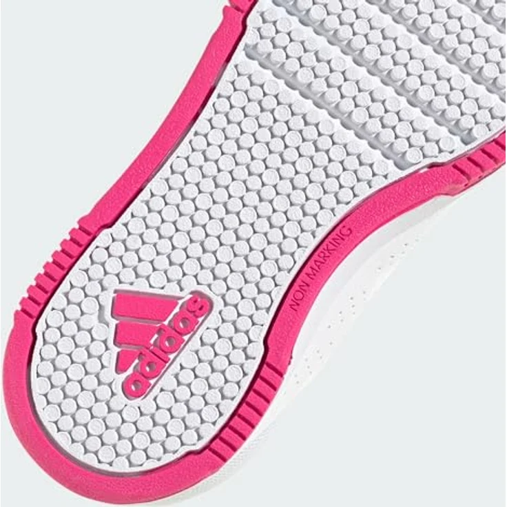 adidas Tensaur Hook And Loop Laufschuhe, Unisex, mit Non Marking Gummisohle, Größe 33, Weiß, recyclingfähiges Obermaterial – Bild 4