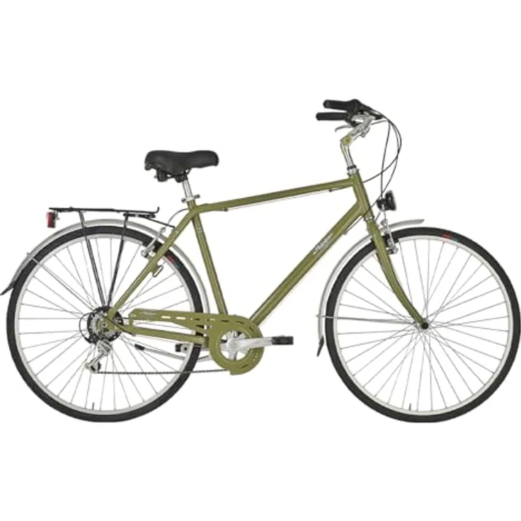 ALPINA Roxy Mann, 1-Gang Cityrad mit 550 mm Aluminiumrahmen, Stahlgabel, Reed Green, 28 Zoll