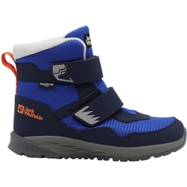Jack Wolfskin Winterschuhe Polar Bear-B Texapore Mid VC, wasserdicht und atmungsaktiv für Jungen, blau/navyblau – Bild 2