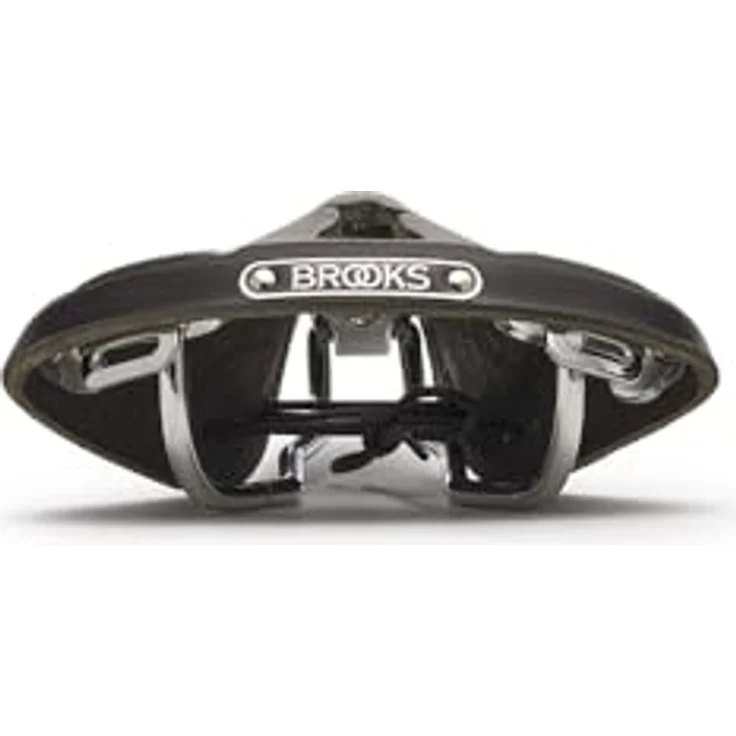 Brooks England Imperial, Ledersattel mit verchromtem Sattelgestell für Damen und Herren – Bild 4