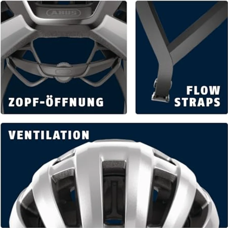 Abus PowerDome MIPS, Rennradhelm für Kopfgröße 51-55 cm, leicht mit optimaler Belüftung – Bild 5