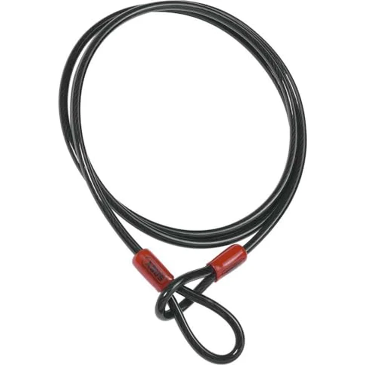 ABUS Cobra 10/140, Schlaufenkabel aus ummanteltem Stahlseil für Fahrrad- und Motorrad-Zubehör, 1,4 Meter lang, 10 mm stark, Schwarz – Bild 2