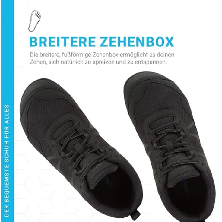 Xero Shoes Prio PRMBLKM, Laufschuhe mit rutschfester Sohle und herausnehmbarem Fussbett, schwarz – Bild 3