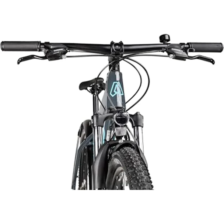 Axess Sandee ATB, straßentaugliches Herren-Mountainbike mit 14-Gang Schaltung, mechanischen Scheibenbremsen, grau, Rahmengröße 19 Zoll – Bild 3