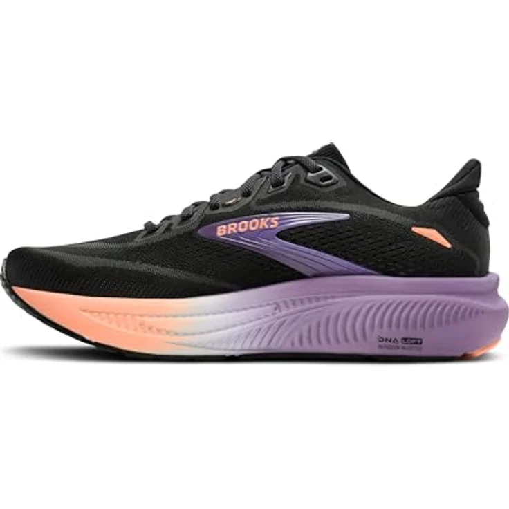 Brooks Laufschuhe 1204821B080 für Damen, Größe 37.5 EU, Black/Mulled Grape/Peach, Air Mesh und Synthetik – Bild 6