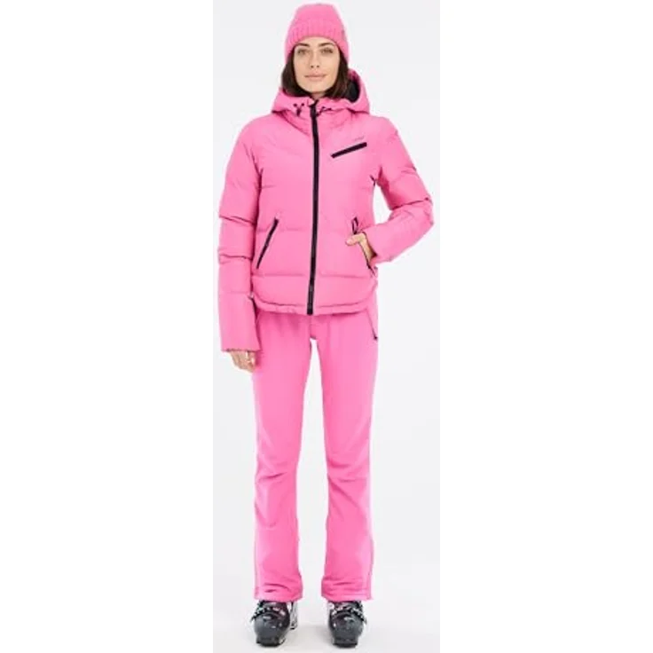 Protest PRTLUCID Jacke, Skijacke für Damen, rosa, Wassersäule 10.000 mm, PFC-frei, aus Recyclingmaterialien, XL – Bild 7