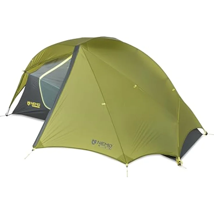 Nemo Equipment Dragonfly Osmo 1P Zelt, nachhaltiges OSMO Poly-Nylon-Ripstop-Gewebe, Birch Bud-Goodnight Gray – Bild 5