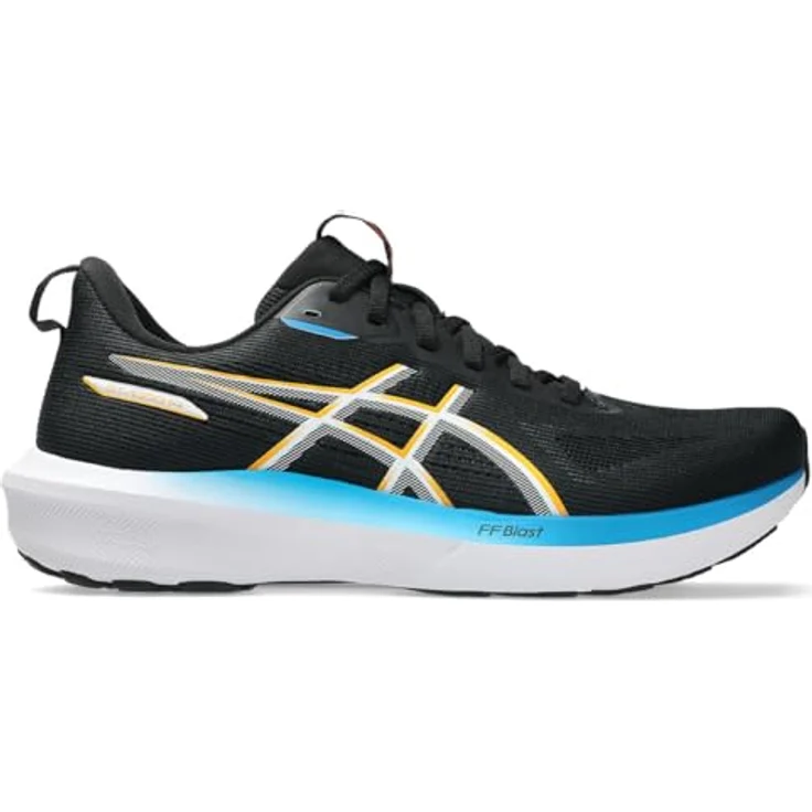 Asics 1011C077-004-M, Herren Laufschuhe mit stabilisierendem Mesh-Obermaterial, GEL®-Dämpfung und FF Blast™-Technologie, ideal für Überpronierer, schwarz – Bild 3