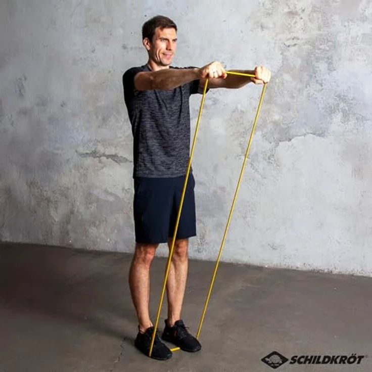 Schildkröt® Super Band Extra Light, Premium Widerstandsbänder 6-12kg, 208 cm, 13mm Breite, Gelb, Mini-Fitnessstudio für Zuhause und unterwegs, 960225 – Bild 3