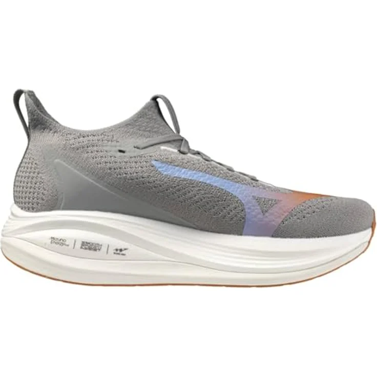 Mizuno NEO VISTA 2 J1GC2534, Herren Laufschuhe in Grau mit fortschrittlichem Dämpfungssystem und atmungsaktiven Materialien, Größe 47 – Bild 4
