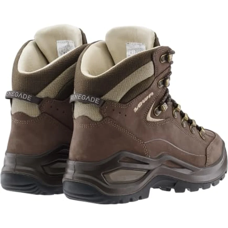 Lowa Renegade EVO LL Mid, Damen Wanderschuh aus Nubukleder, All-Terrain, espresso/anthrazit, fällt klein aus - bitte eine Größe größer bestellen, Größe 43,5 – Bild 4