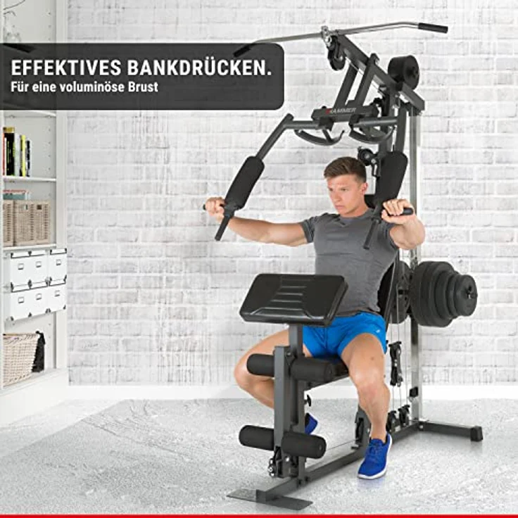 Hammer Kraftstation California XP, schwarz, 189 x 111 x 201 cm – Bild 5