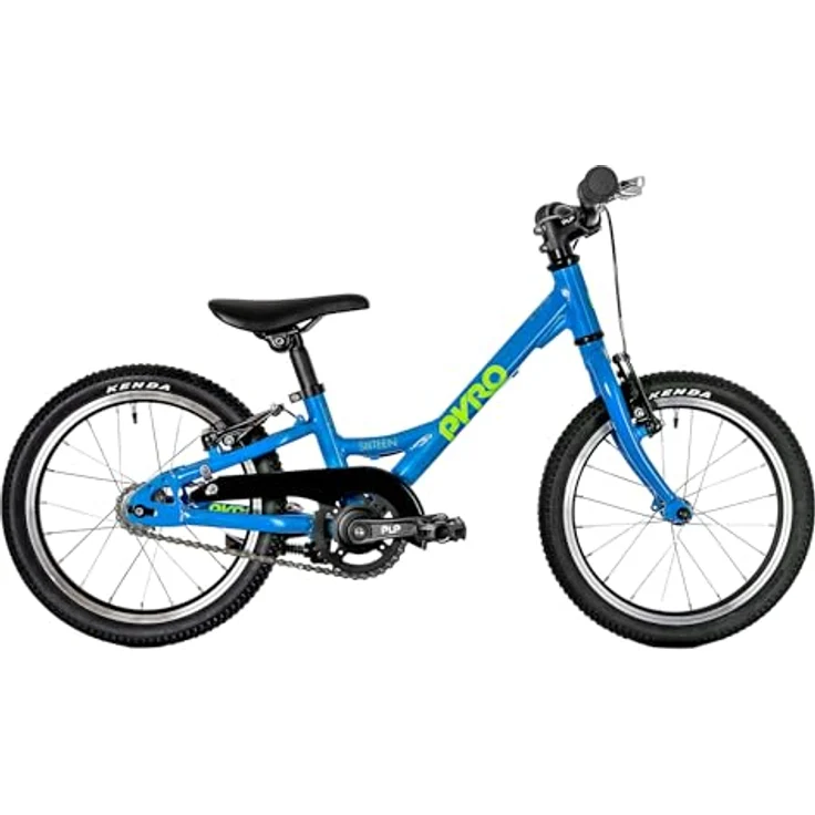 PYRO Bikes Kinderfahrrad Sixteen Small, Leichtgewichtiges 1-Gang-Fahrrad mit Aluminiumrahmen, V-Brakes & 16-Zoll-Aluminium-Laufrädern, blau – Bild 2