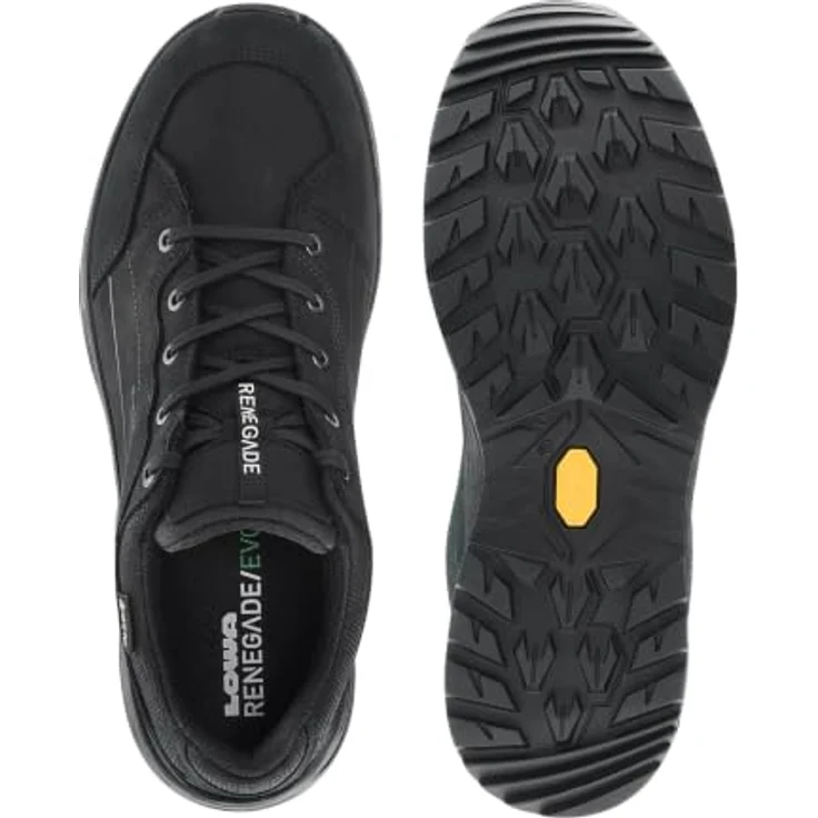 Lowa RENEGADE EVO GTX LO Ws 37, Wanderschuhe aus wasserdichtem Nubukleder in schwarz/schwarz mit Vibram® Sohle und GORE-TEX® Membrane – Bild 7