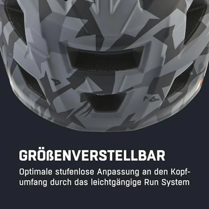 ALPINA SPORTS Velohelm Rupi, flexibler Helm mit abnehmbarem Kinnbügel, 15 Belüftungsöffnungen, Größe 50 - 55 cm – Bild 5