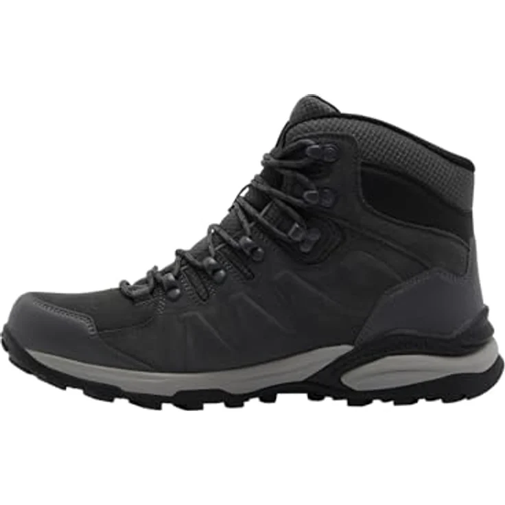 Jack Wolfskin Refugio Texapore Mid M, Herren Wanderschuhe für abwechslungsreiches Gelände, grau, Größe 44.5 – Bild 1