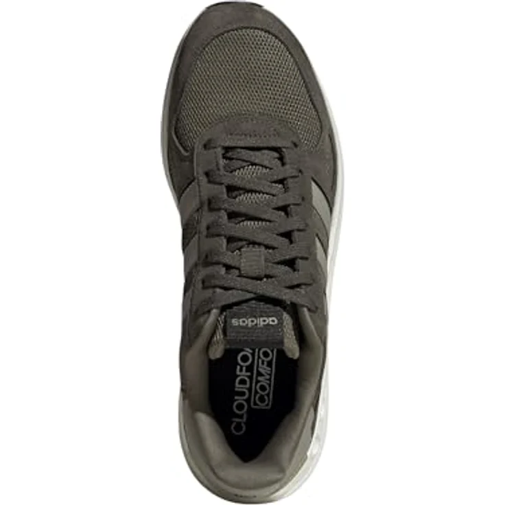 adidas Run 84 Herren Sneaker, Laufschuhe mit Cloudfoam Dämpfung und Leder-Overlays, grau – Bild 7
