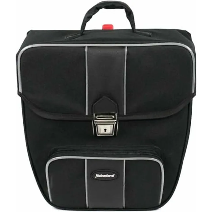 Haberland Einzeltasche "Safe", abschließbare Gepäckträgertasche, 16 l, wasserabweisend, schwarz